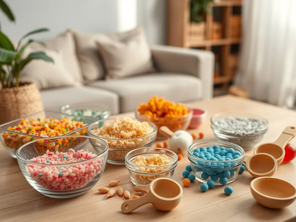 zabawy sensoryczne w domu – pomysły i materiały do zabawy